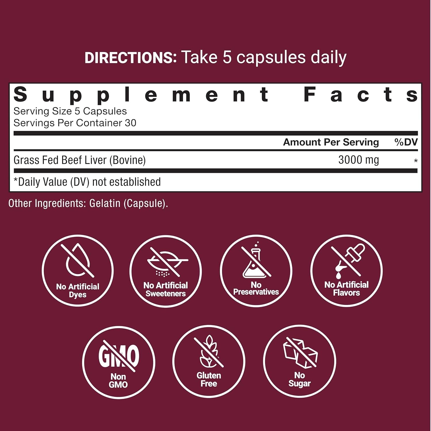 Force Factor Primal Origins Beef Liver Capsules, Grass Fed Beef Organ Supplement, Pasture-Raised, Hormone & Antibiotic Free, Non-Gmo, 150 Capsules