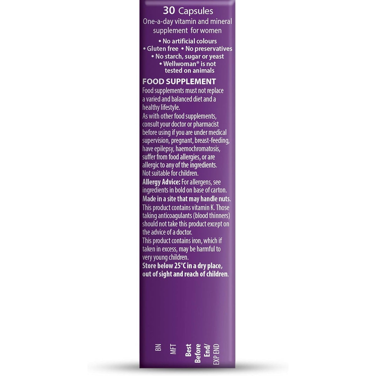 Wellwoman Vitabiotics Advanced Vitamin & Mineral Formula with Evening Primrose & Starflower Oils 30 Capsules