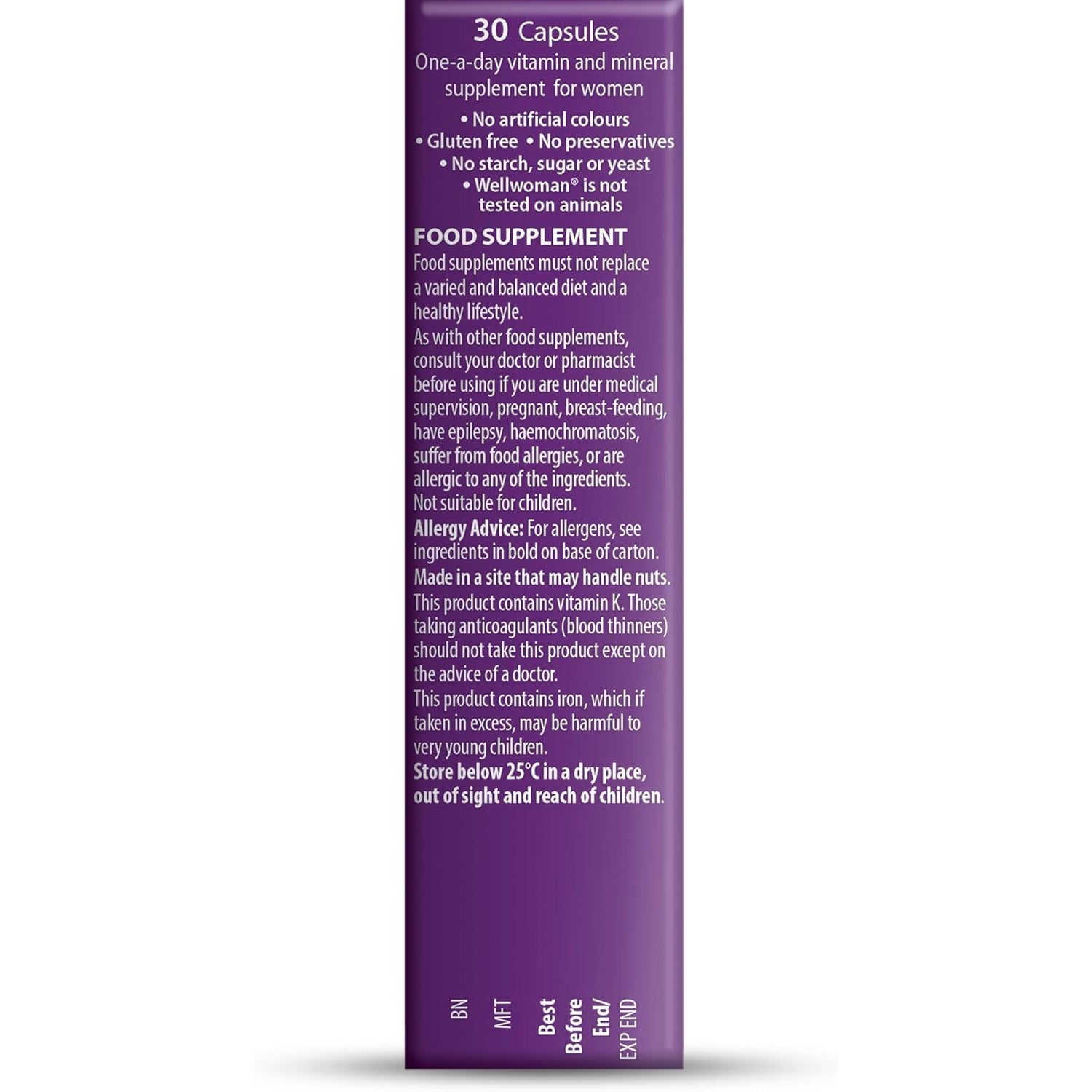 Wellwoman Vitabiotics Advanced Vitamin & Mineral Formula with Evening Primrose & Starflower Oils 30 Capsules