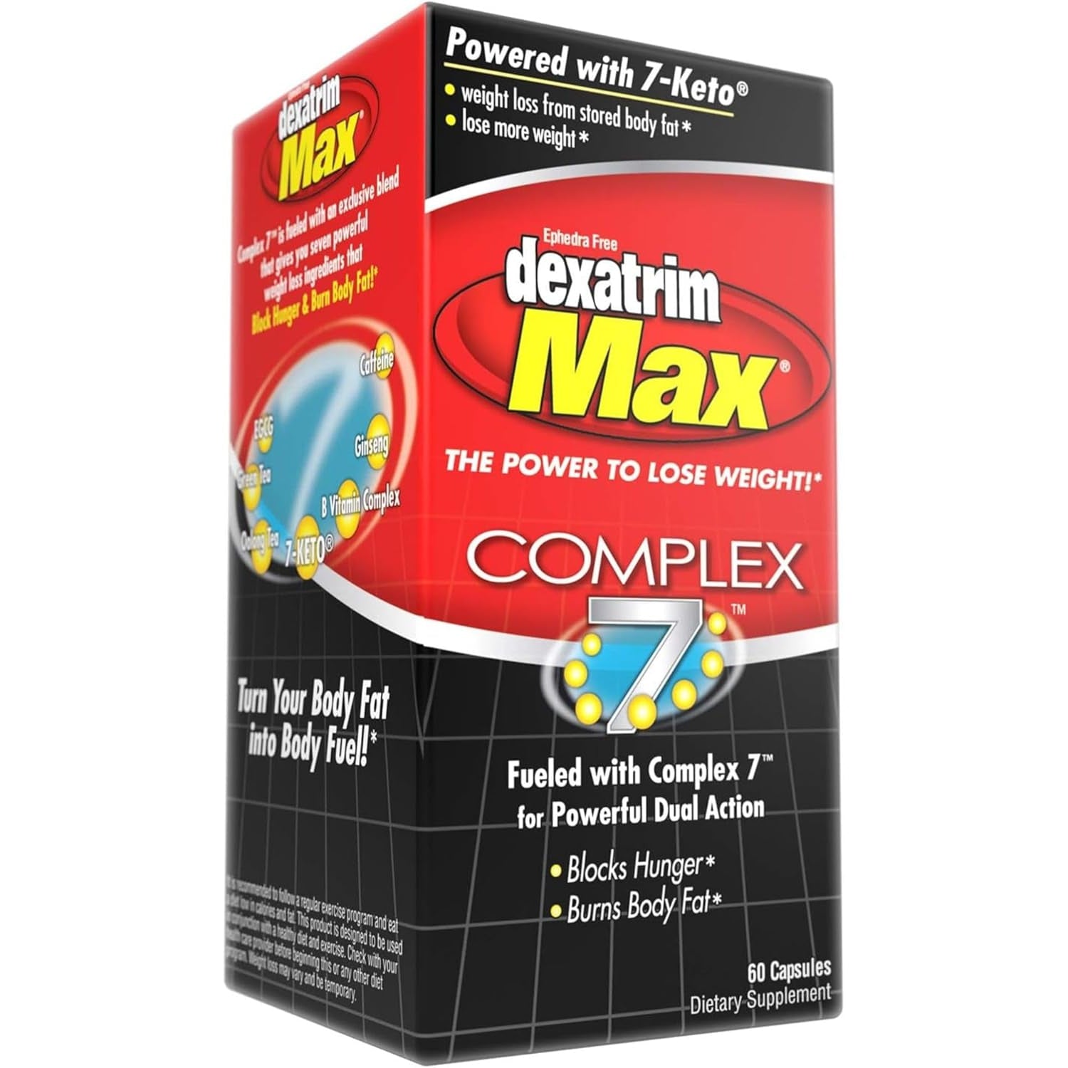 EH95 LLC Stacker Dexatrim Max Complex-7 Capsules 60 Count -