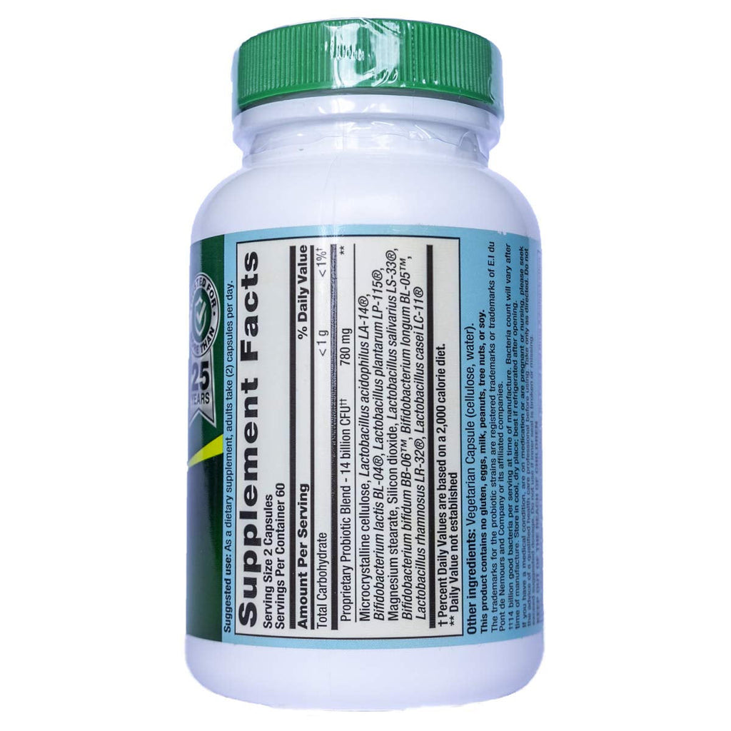 Nutrition Now Pb8 Acidophilus Veg, Capsule, 120 Ct