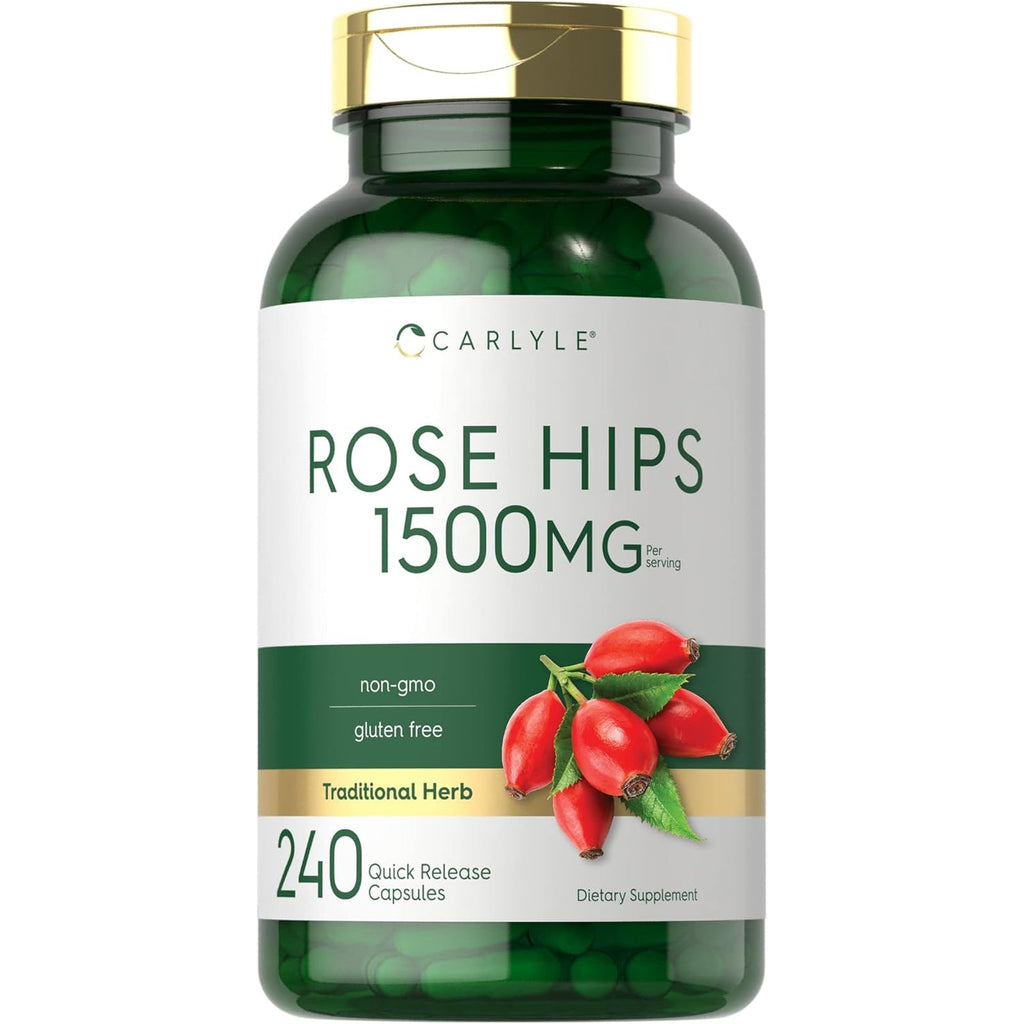 Carlyle Rose Hips | 1500Mg | 240 Quick Release Capsules | Non-Gmo and Gluten Free Herbal Supplement