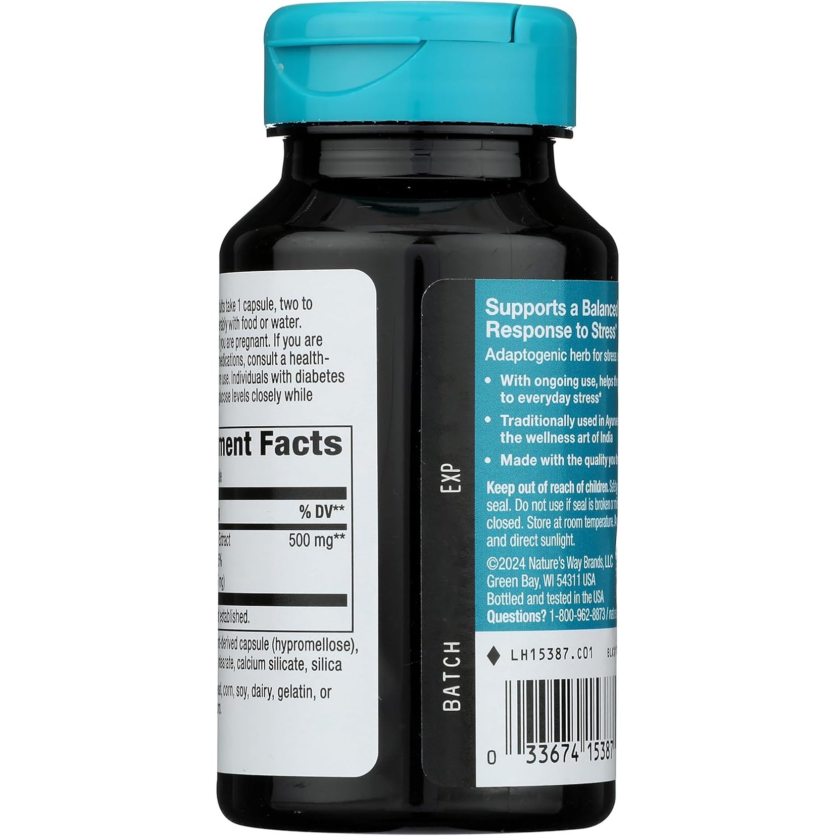 Nature'S Way Ashwagandha, 500 Mg per Serving, 60 Vcaps (Packaging May Vary)(Packaging May Vary)