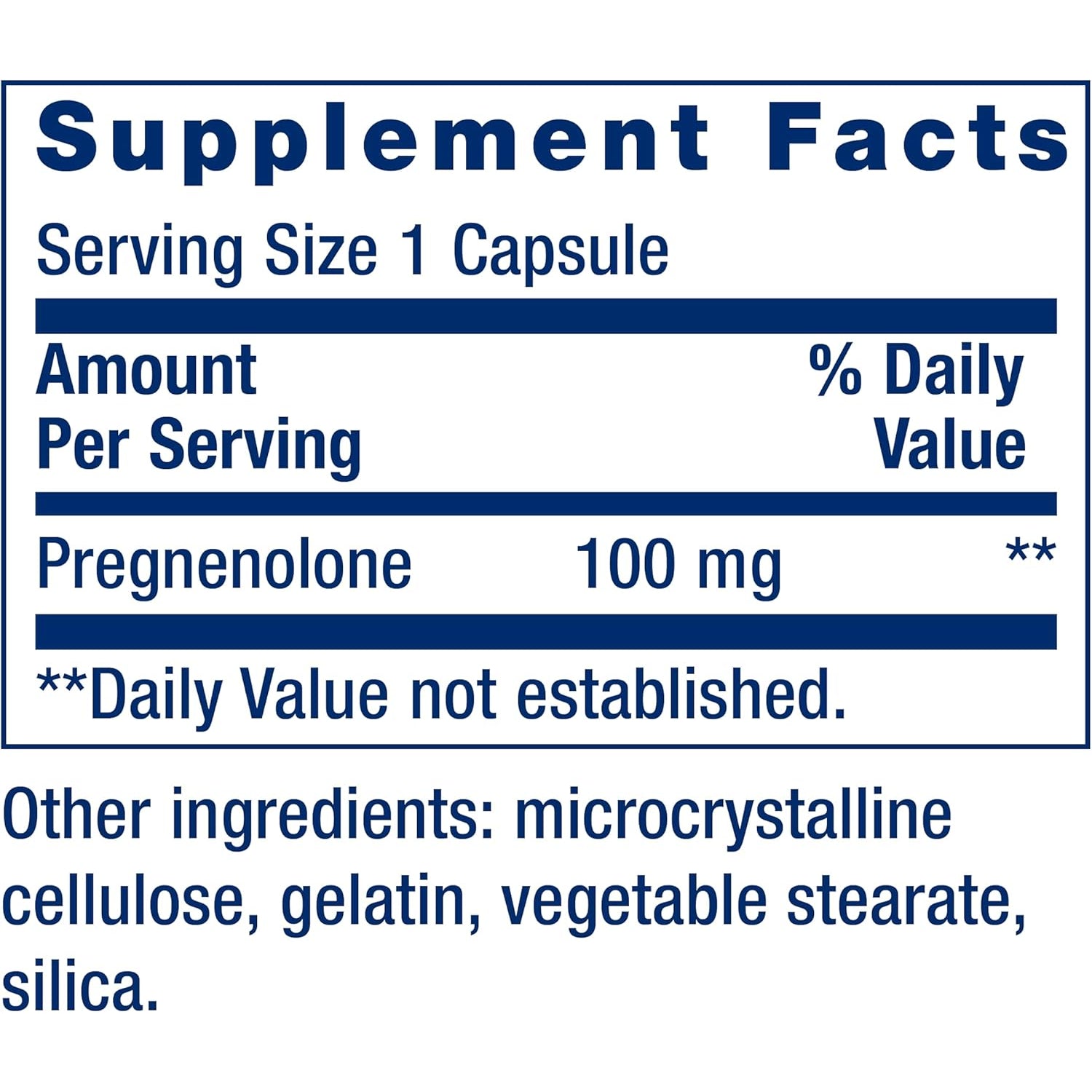 Life Extension Pregnenolone - Hormone Balance Supplement for Healthy Hormone Levels, 100 Mg - Hormone Balance, Memory, Focus, Cognitive Health - Gluten-Free, Non-Gmo, 100 Capsules