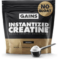 Gains in Bulk Instantized Creatine Monohydrate for Men & Women, Soluble Creatine Powder, Supports Muscle Building, Strength and Performance, Bodybuilding Supplements, Unflavored, 30 Servings