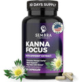 KANNAFOCUS - Natural Kanna Extract 50Mg, Fermented Sceletium Tortuosum & Bioperine® - Focus, Mood & Mental Wellness Support - Herbal Nootropic for Daily Clarity & Energy - 30 Capsules