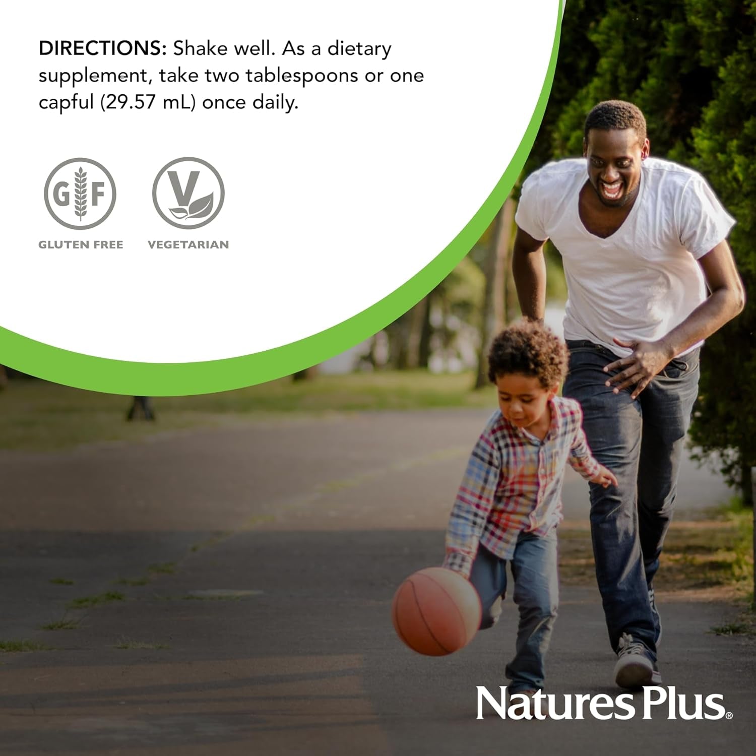 Naturesplus Source of Life Liquid, Tropical Fruit - 30 Fl Oz - Multivitamin & Mineral Supplement - Gluten Free, Vegetarian - 30 Servings