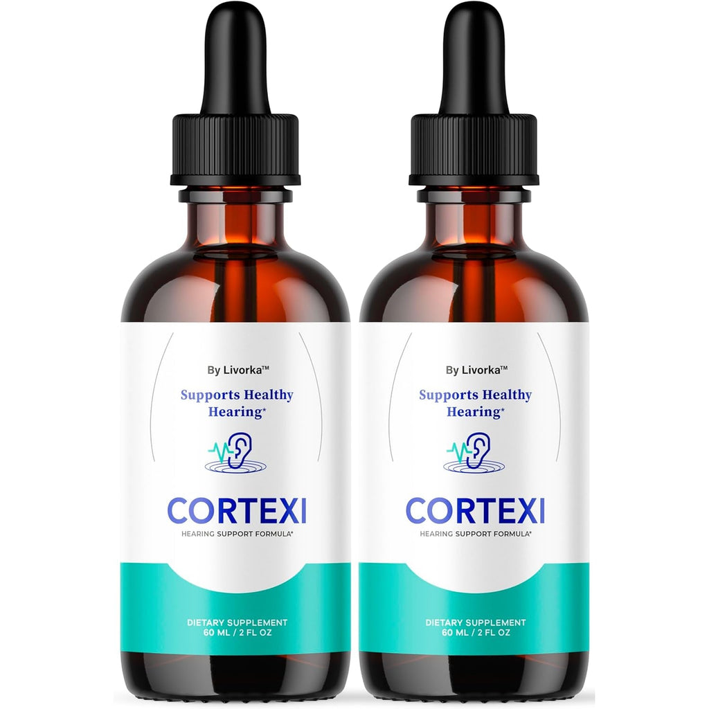 Cortexi Oral Drops to Drink - Formula for Ear Health, Hearing Support - Pack of 2 Bottles (60 Day Supply)