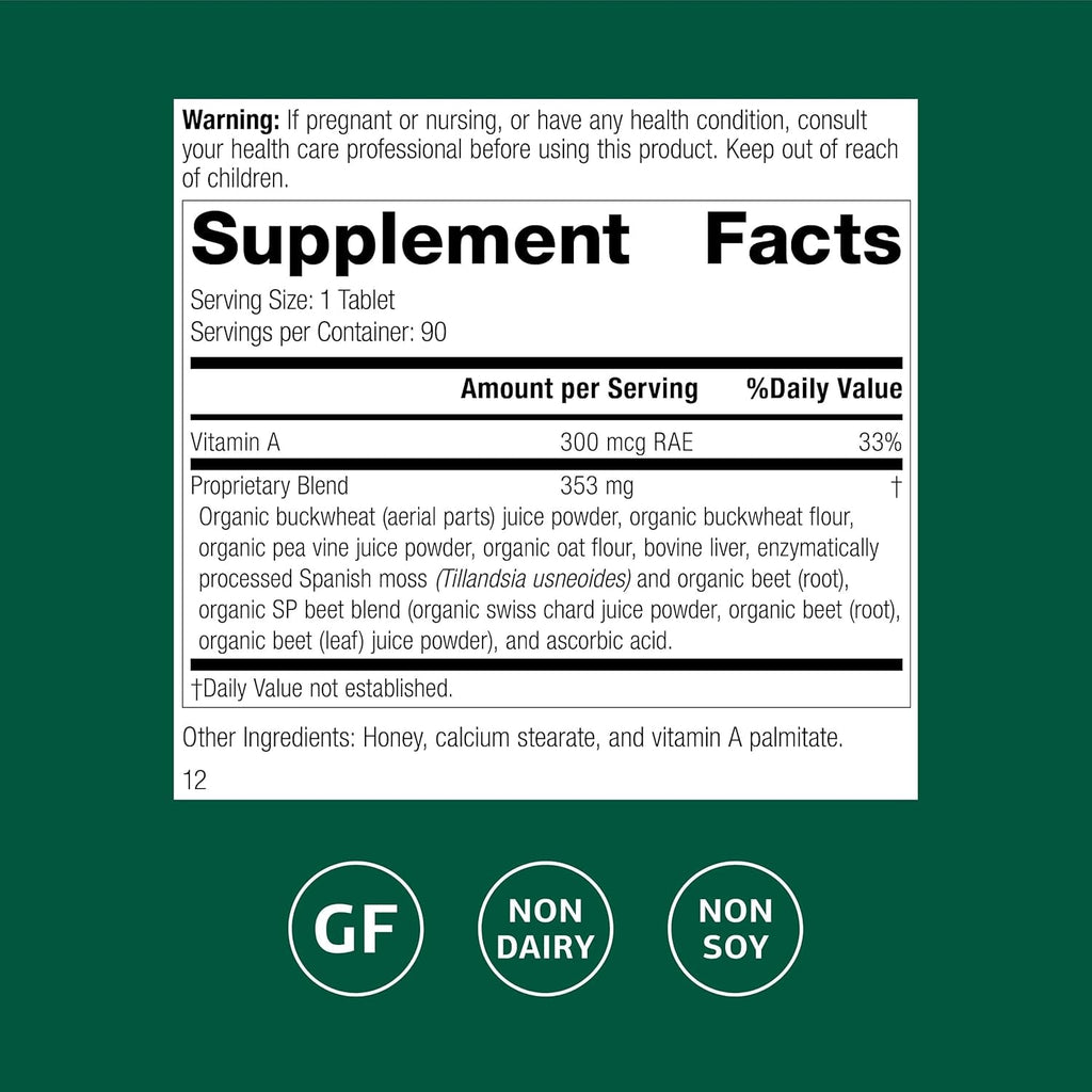 Standard Process Arginex - Liver & Kidney Health Supplement - Contains Antioxidant Vitamin a & Important Phytonutrients - Gluten-Free, Non-Dairy & Non-Soy - 90 Tablets (90 Servings)