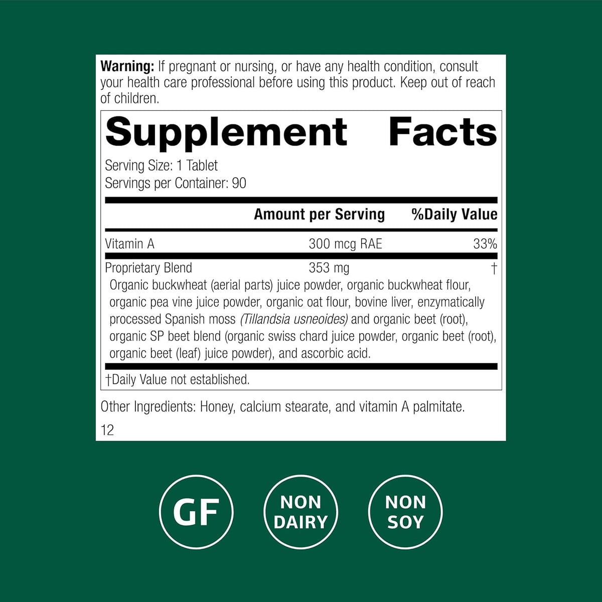 Standard Process Arginex - Liver & Kidney Health Supplement - Contains Antioxidant Vitamin a & Important Phytonutrients - Gluten-Free, Non-Dairy & Non-Soy - 90 Tablets (90 Servings)