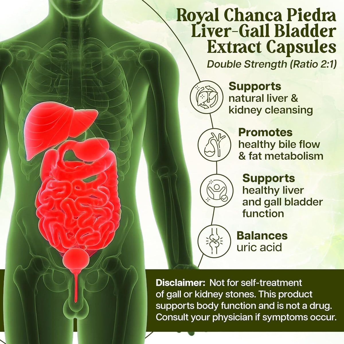 Whole World Botanicals Royal Chanca Piedra Herbal Supplement – Traditional Amazon Herb (120 Vegan Capsules, Liver Vegan Capsules)