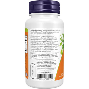 NOW Foods Supplements, Cholesterol Pro™ with Bergamonte™ and Plant Sterols, Cardiovascular Health*, 120 Tablets