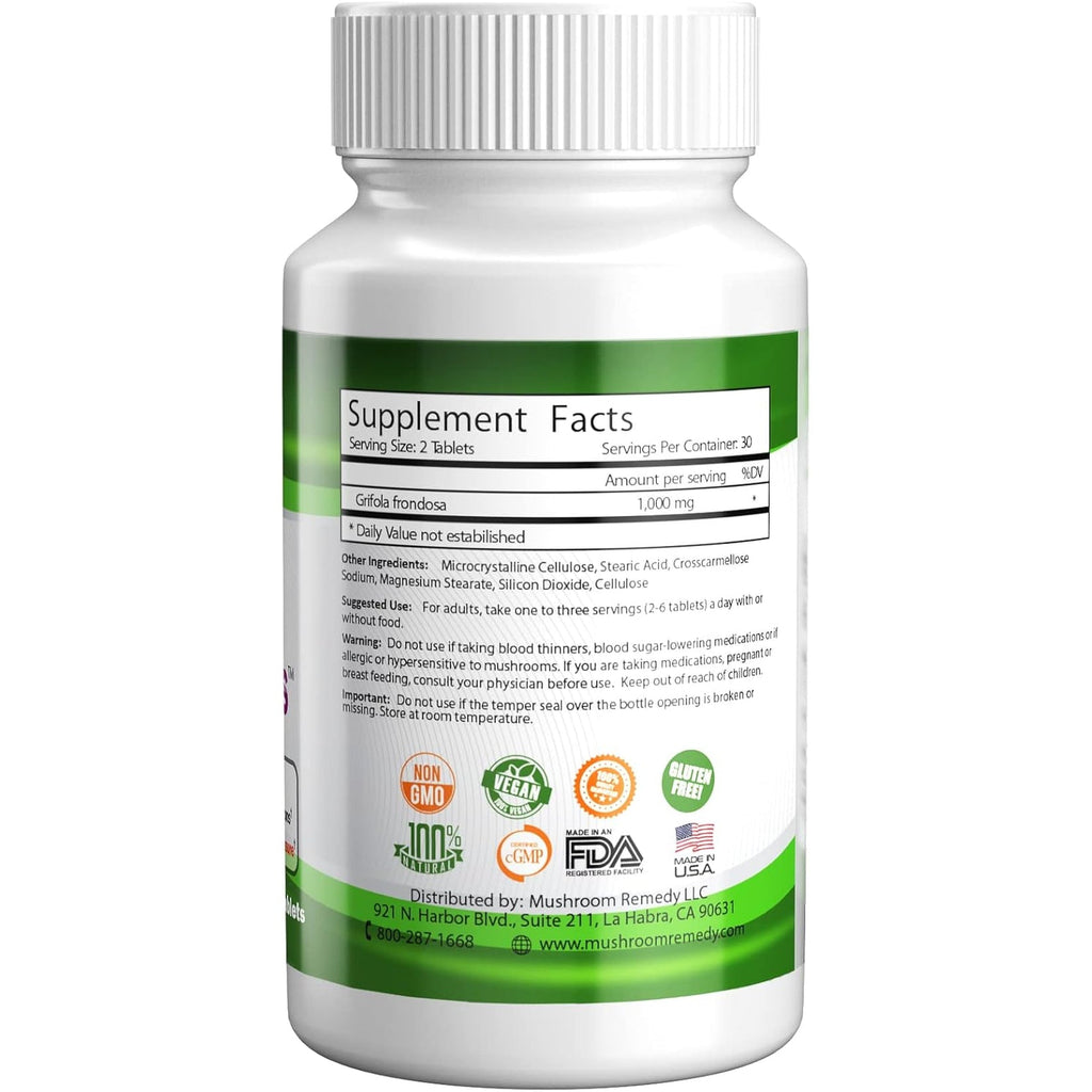 Pro-Liver & Pancreas | Best All-Natural Herbal Supplement for Pancreas & Liver Support, Detox, Clinically Studied Grifola Frondosa Mushroom Extract, Vegan, NON-GMO, USA Made, 60 Tablets