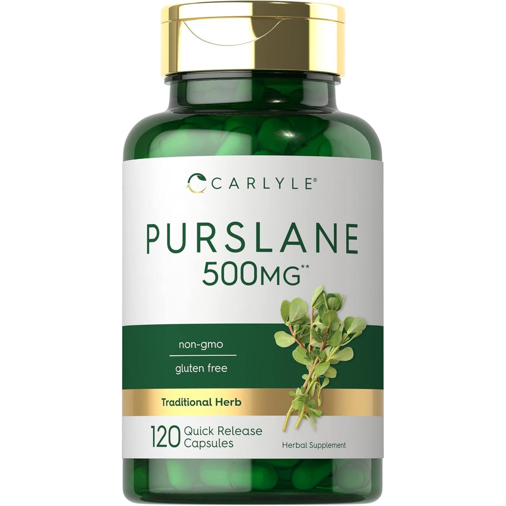 Carlyle Purslane Capsules | 120 Count | Portulaca Oleracea Extract | Non-Gmo, Gluten Free Supplement