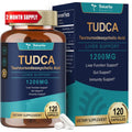 Totaria TUDCA Supplement 1200Mg (Tauroursodeoxycholic Acid), 120 Capsules, Ultra Strength TUDCA Bile Salts Liver Supplements, Pure Tudca for Liver and Gallbladder Repair, Gut Health