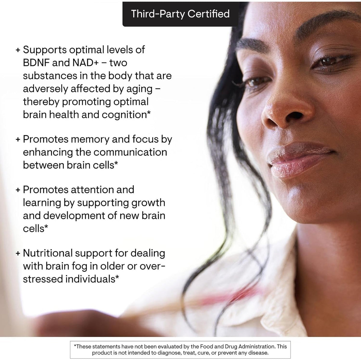 THORNE - Brain Factors - Brain Health Supplement with Nicotinamide Riboside, Coffee Fruit Extract & Betaine Anhydrous - Supports Learning, Memory & Cognition* - Third-Party Certified - 30 Capsules