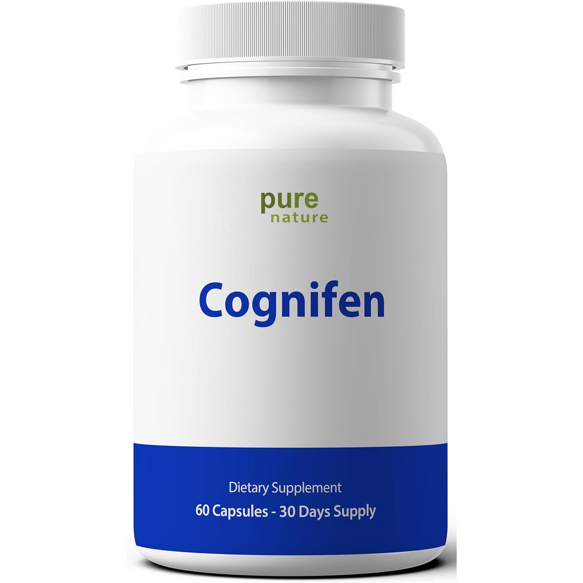 Purenature Cognifen - Memory Support Nootropic with Bacopa, Phosphatidylserine, Huperzine A, DHA, Choline and More - Non-Gmo, Gluten-Free, 60 Capsules