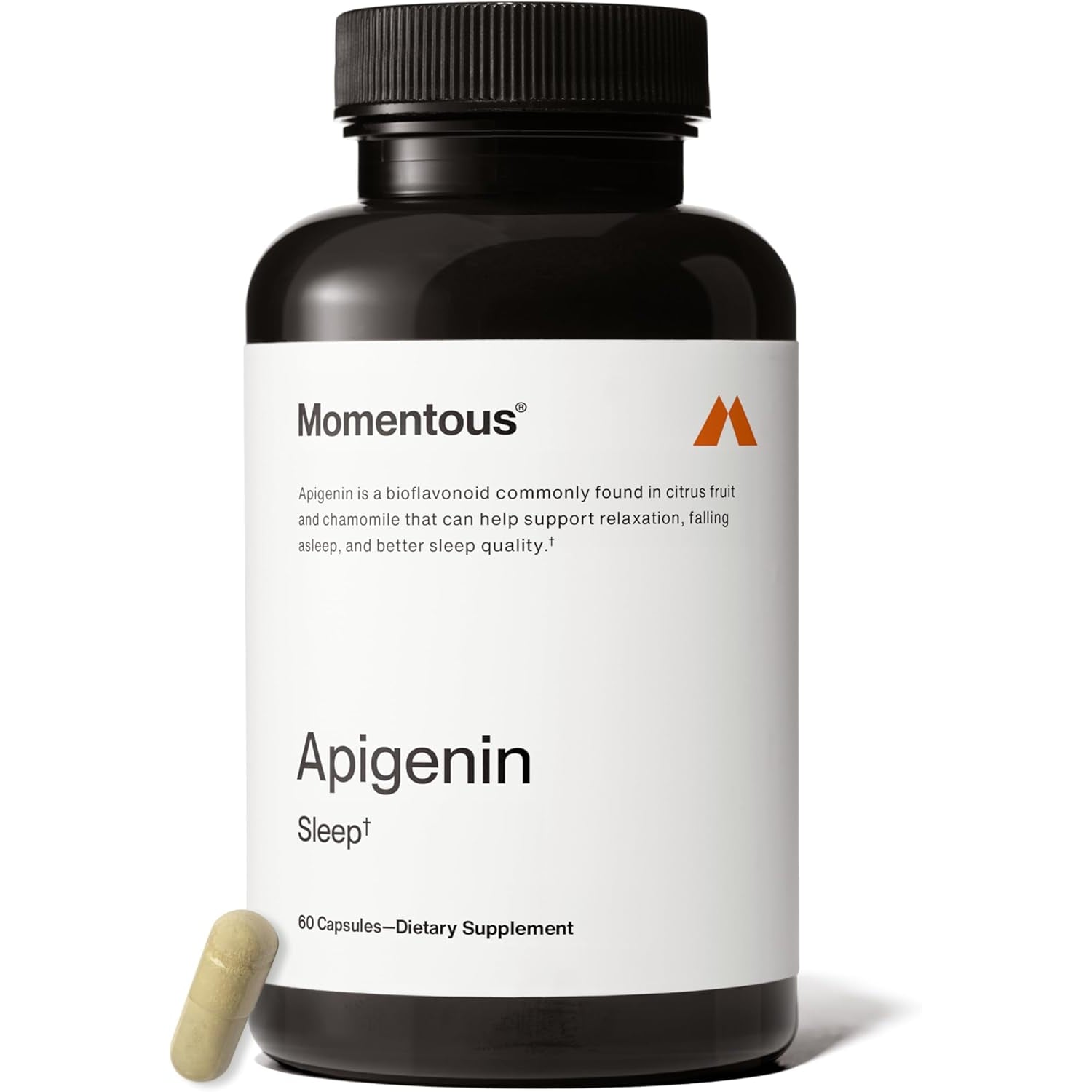 Momentous Apigenin Supplement - 50 Mg per Capsule - NSF Certified for Sport - 60-Count