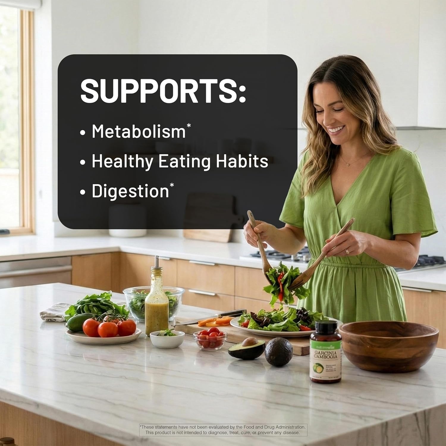 Naturewise Garcinia Cambogia - 60% HCA Concentration Extract, Natural Support for Weight Goals and Energy Levels - Vegan, Non-Gmo, Gluten Free - 180 Capsules[2-6 Month Supply]
