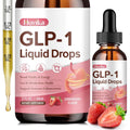 GLP-1 Supplement, GLP-1 Support Liquid Drops with Berberine, Chromium, Ceylon Cinnamon, Green Tea & Hops Flower Extract, GLP-1 Supplement for Gut & Metabolism Health, Vegan, Strawberry Flavor, 2 Fl Oz