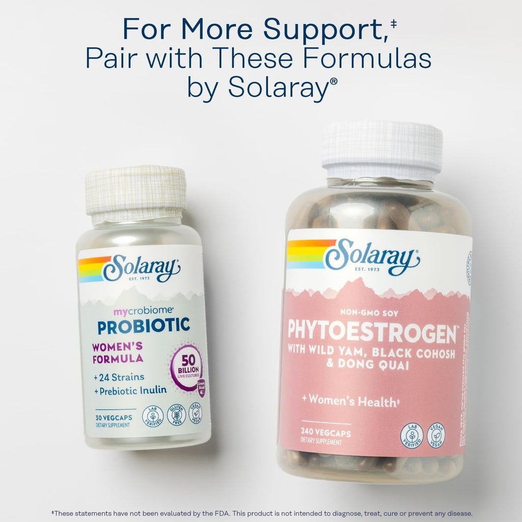 SOLARAY Vitex Berry Extract 225 Mg - Chasteberry Supplement for Women - Traditional Hormone Balance Support - Chaste Tree Berry - Vegan, Lab Verified - 60 Servings, 60 Vegcaps