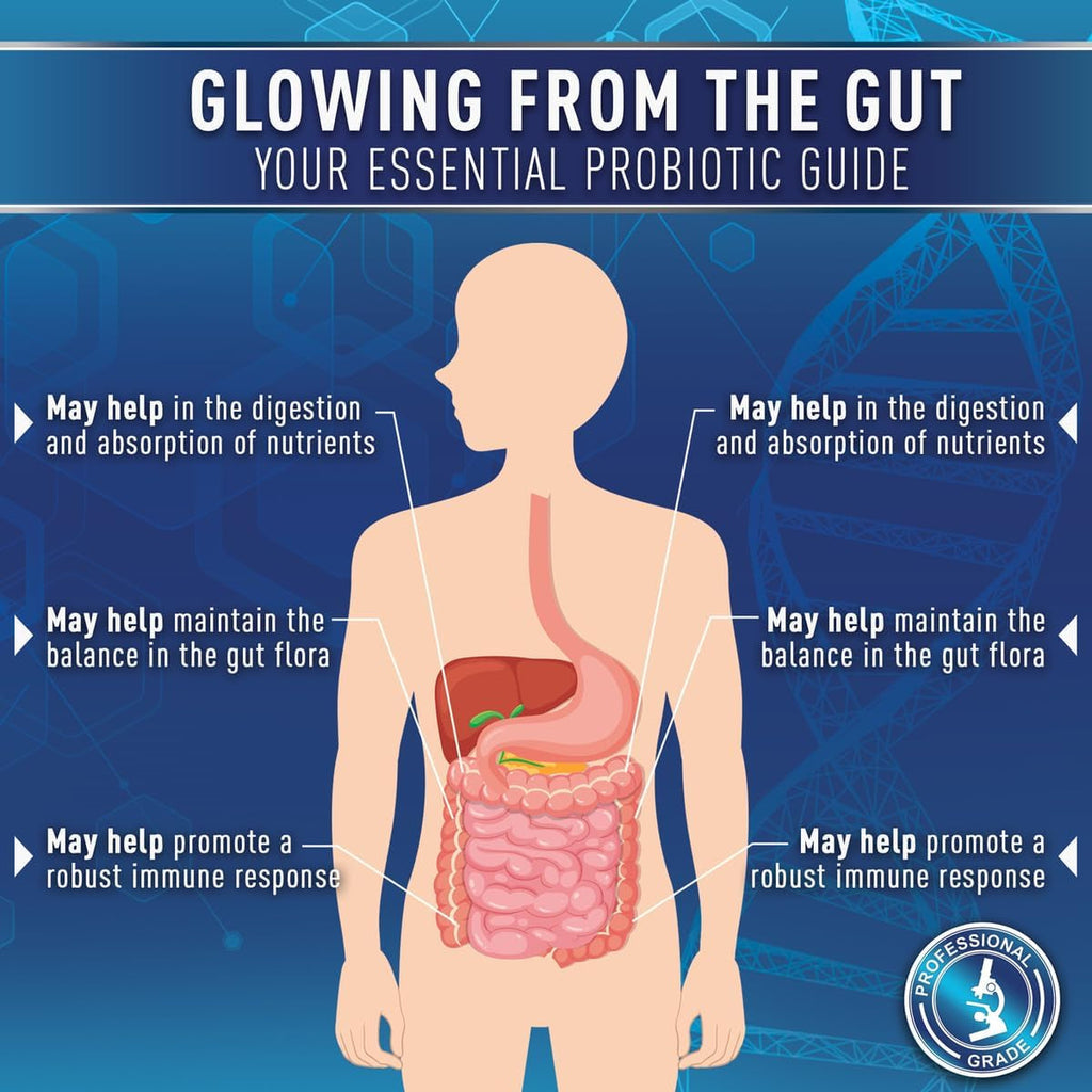 Purely Optimal Probiotics for Digestive Health, 60 Billion CFU – Delayed-Release with Digestive Enzymes & Organic Prebiotics – Bloating, Immune & Energy Support, 30 Caps