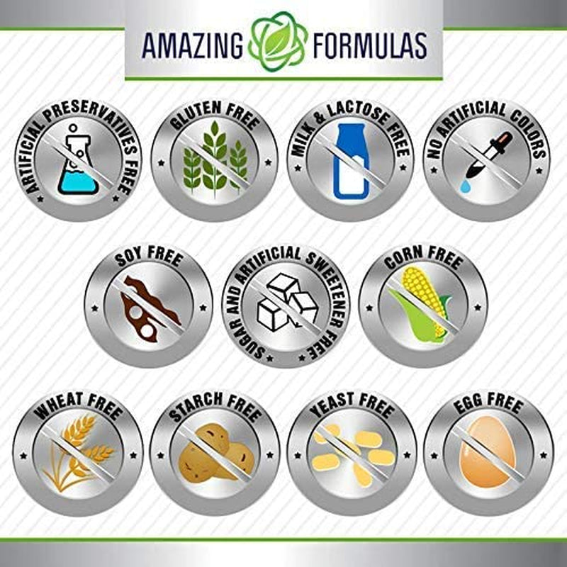 Amazing Formulas L-Lysine 500 Mg Amino Acid Supplement | Capsules | Non-Gmo | Gluten-Free | Made in USA (1 Pack | 250 Count)
