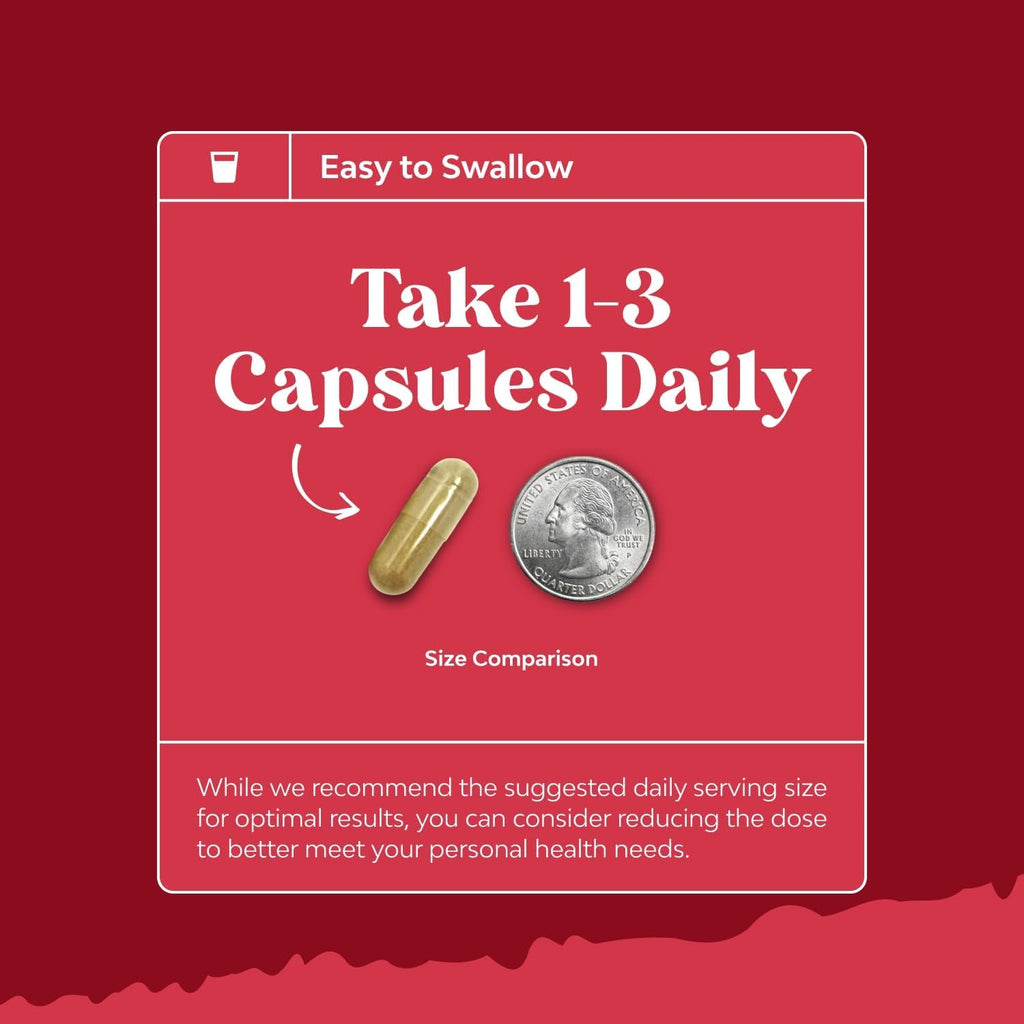 Advanced Pomegranate Extract Capsules - Powerful Antioxidant & Healthy Heart Support - Easy to Swallow Pomegranate Supplement - Superfood for Energy & Gut Health Support - Third Party Tested - 60 Ct