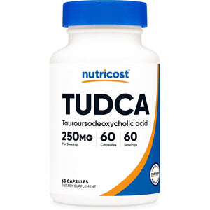Nutricost Tudca 250Mg, 60 Capsules (Tauroursodeoxycholic Acid) - Premium Quality