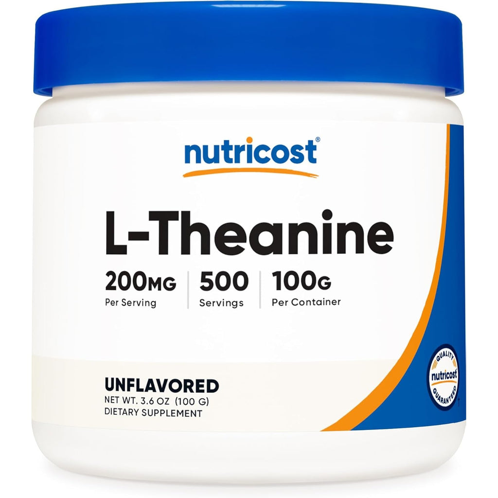 Nutricost L-Theanine Powder 100 Grams - Gluten Free & Non-Gmo