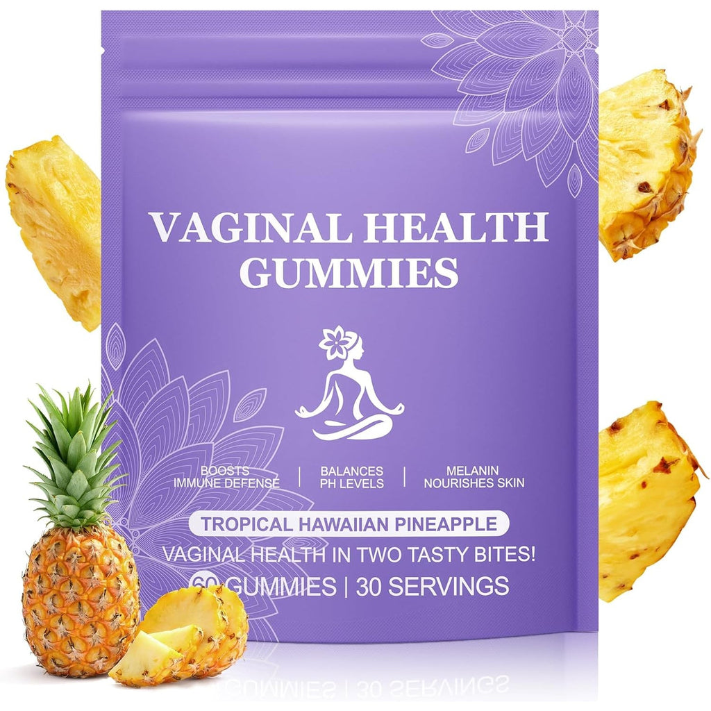 Premium Feminine Balance Gummies,Vital Vaginal Probiotics Source Feminine Gummies,Pineapple Flavor for Women Ph,For Women of All Ages - Probiotics for Digestion, Gut Health, Immune Support