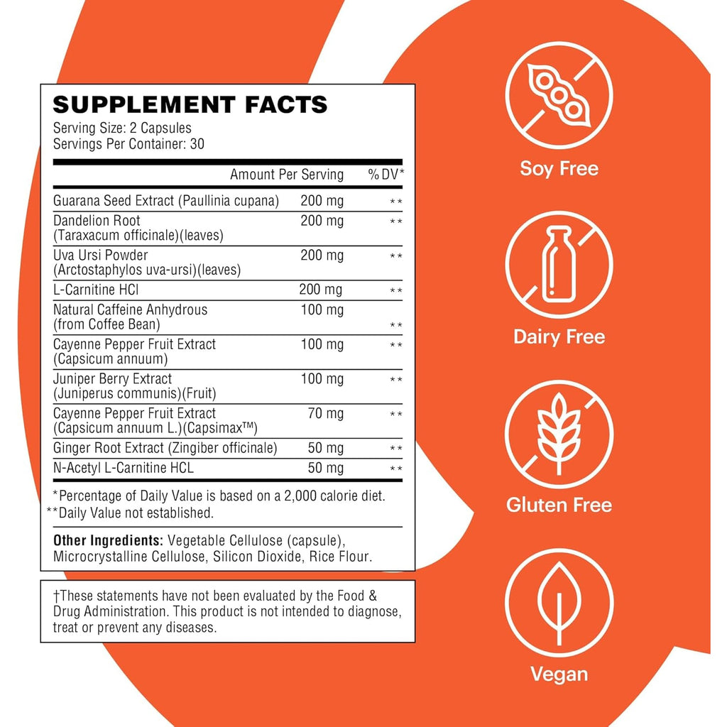 Wellthy Daily Thermogenic Capsimax, Green Tea & L-Carnitine Belly Thermogenic for Women Natural Weight Loss, Craving Control & Energy Support, 60 Count Capsules