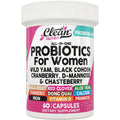 Clean Nutraceuticals Probiotics for Women with D Mannose, Cranberry Extract, Wild Yam, Chasteberry - 20 Probiotic and Prebiotic Strains - PH Balance, Womens Probiotic for Digestive Health - 60 Count