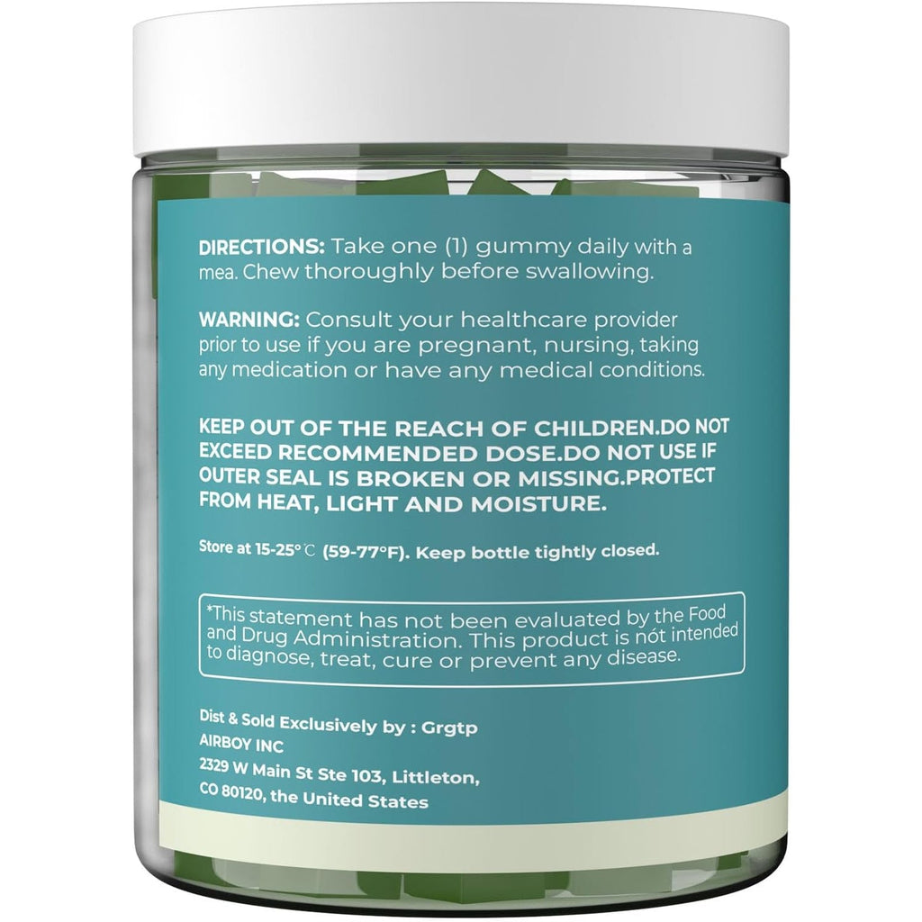 Sea Moss Gummies 16-In-1 - Ashwagandha Black Seed Oil Bladder Wrack Turmeric Vitamin C & D3 with Manuka Burdock Root Dandelion Yellow Dock Natural Detox & Liver Health Immune Support, Energy Boost