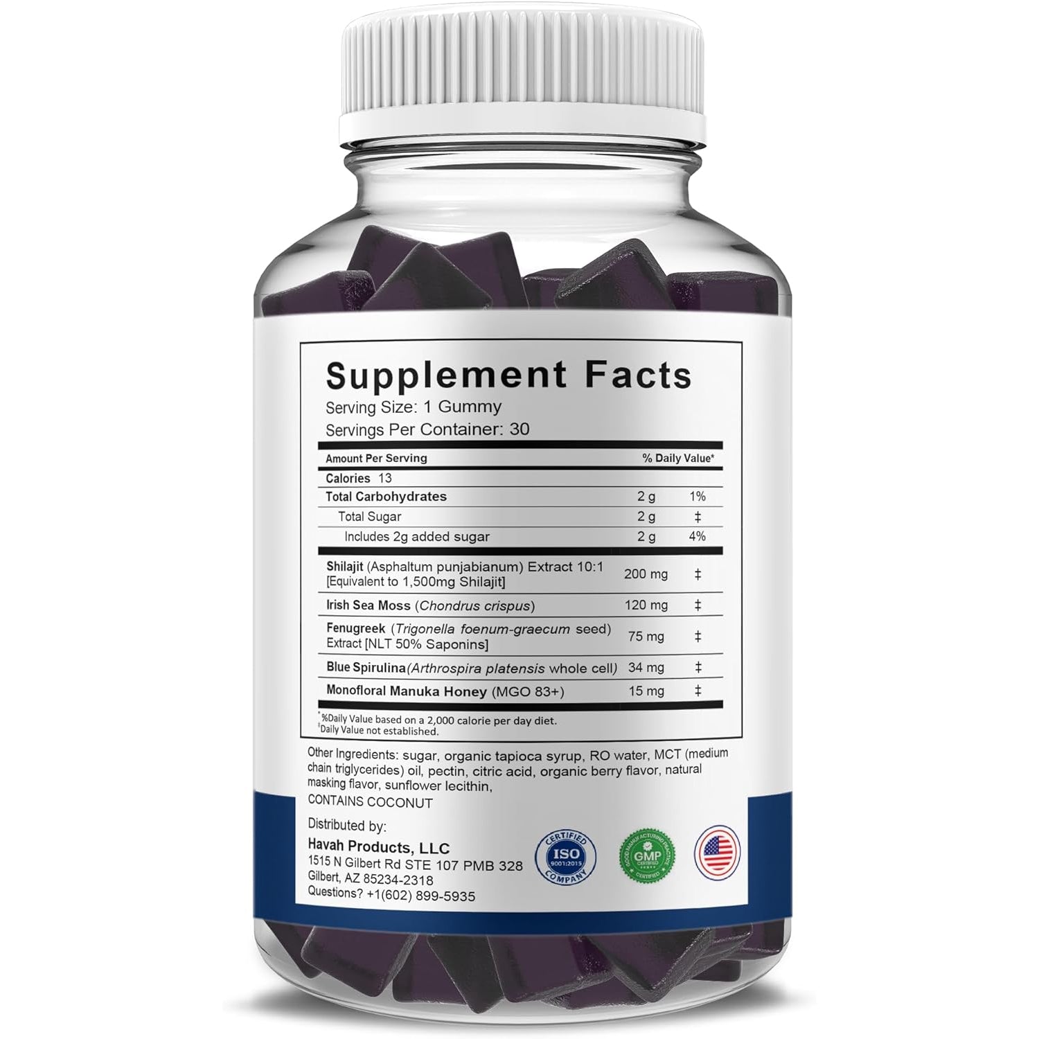 Havah Ultra Peak XL Performance Gummies, Ultrapeak XL Advanced Overall Health and Natural Performance Formula Supplement (1 Pack - 30 Gummies)