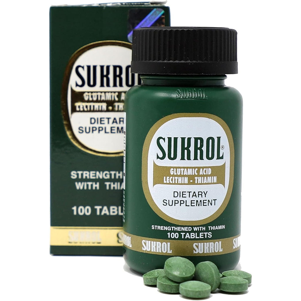 Sukrol, Vitamin, Improve Healthy Brain Function, 100 Tablets, Bottle