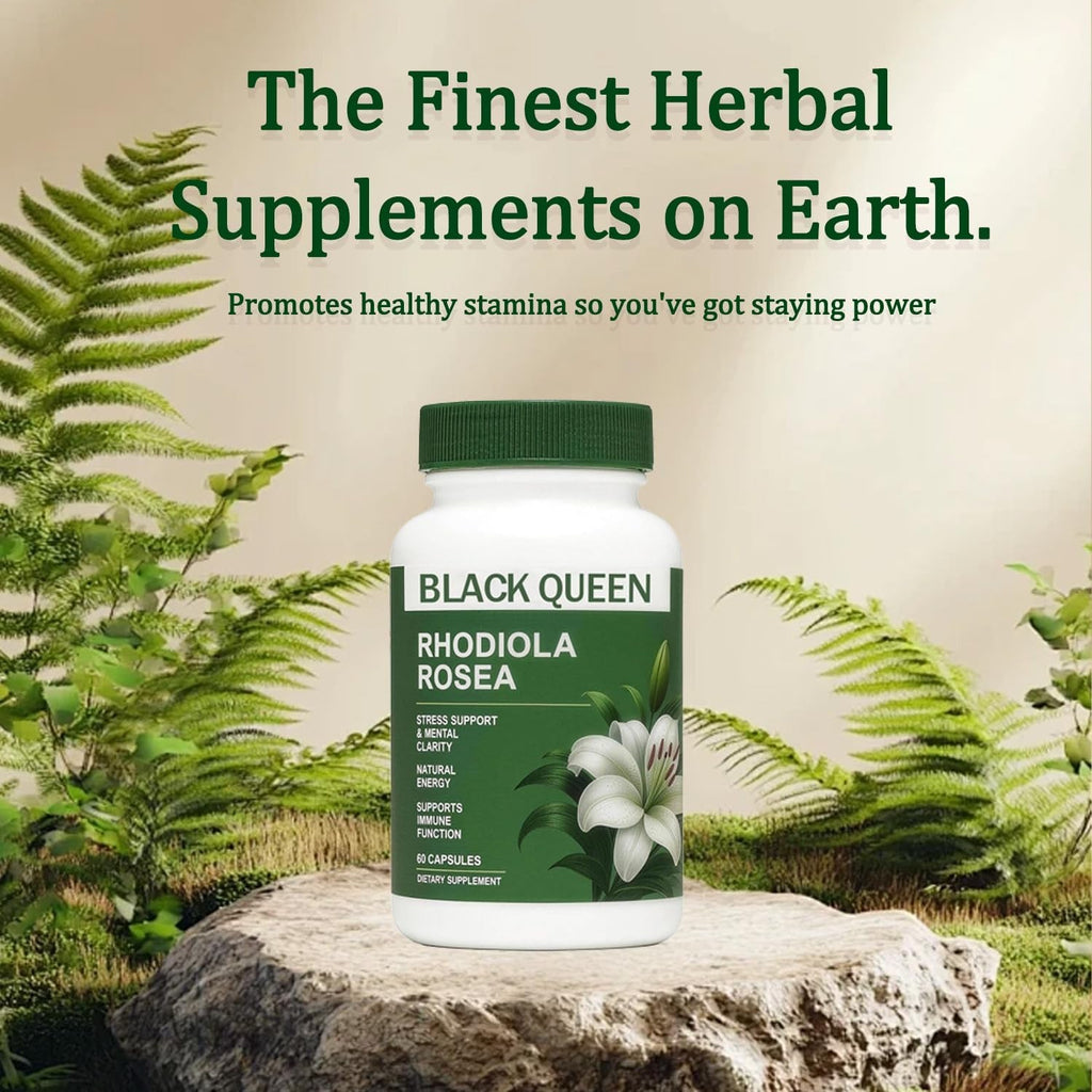 Black Queen Rhodiola Rosea Capsules 500Mg - 60 Capsules