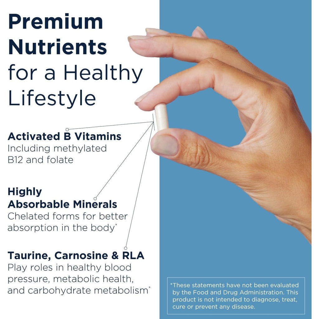 Designs for Health Metabolic Synergy - Multivitamin and Mineral Supplement with Chromium, Zinc, Selenium, R-Lipoic Acid, Vitamins + More (360 Capsules)