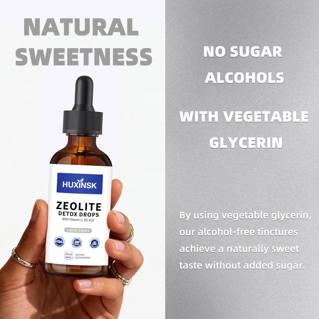 Pure Liquid Zeolite Drops | High-Absorption Clinoptilolite Formula | Promotes a Healthy Internal Environment | All-Natural, Vegan, Made in USA