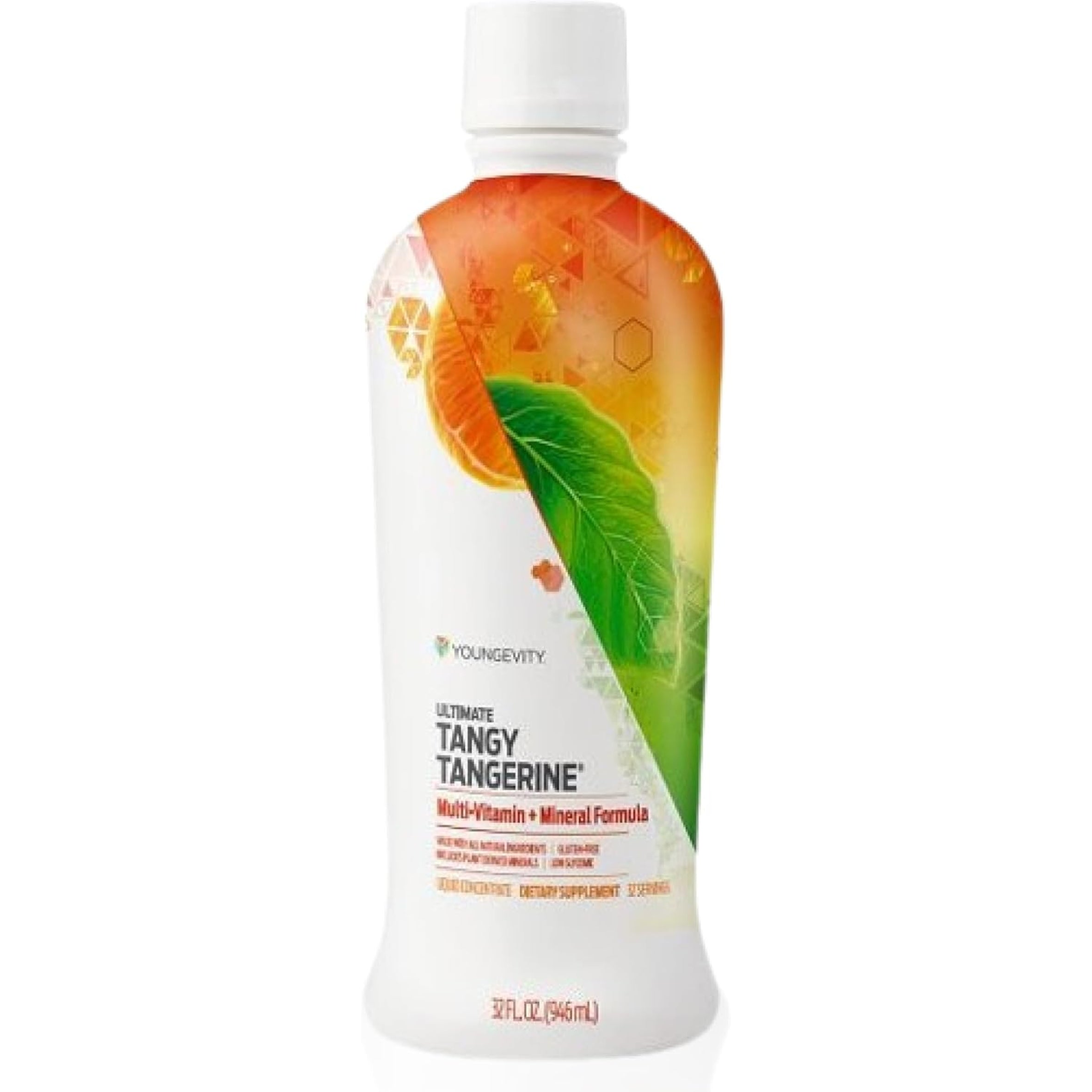 Youngevity Majestic Earth - Ultimate Tangy Tangerine®, 32 FL Oz – Gluten-Free Liquid Multivitamins for Men, Women & Daily Immune Support for Kids – Boost Complete Nutritional Drink for Health, Energy