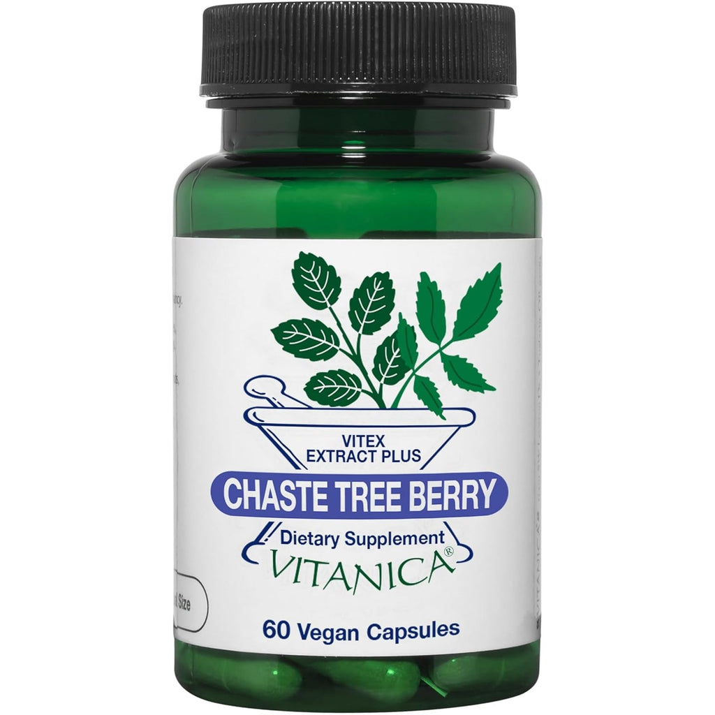 Vitanica, Chaste Tree Berry, Vitex Extract Plus, Vegan, 60 Capsules