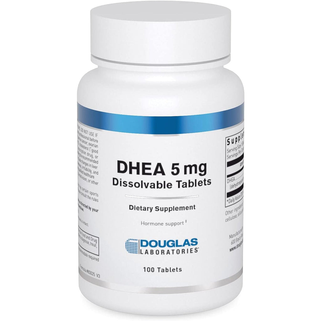 Douglas Laboratories DHEA 5 Mg Dissolvable Tablets - Supports Hormone Balance, Immunity, Brain, Bone Health & Metabolism* - Non-Gmo - 100 Tablets