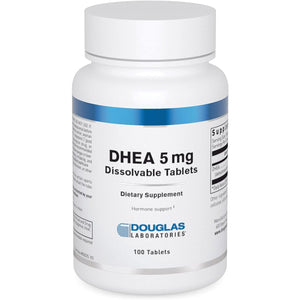 Douglas Laboratories DHEA 5 Mg Dissolvable Tablets - Supports Hormone Balance, Immunity, Brain, Bone Health & Metabolism* - Non-Gmo - 100 Tablets