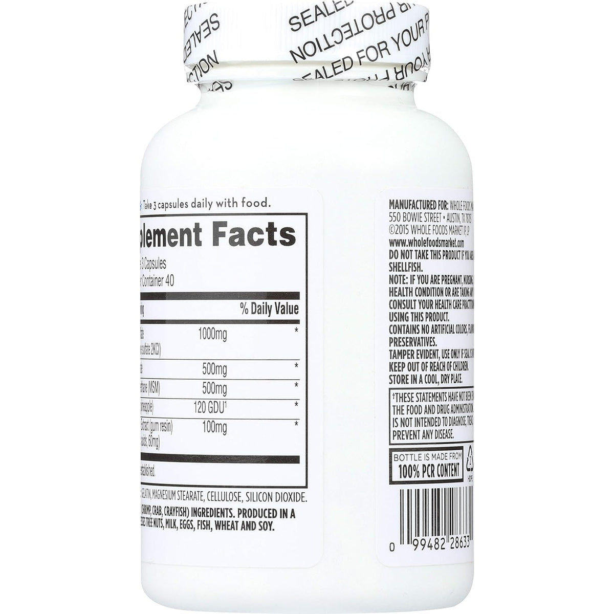 365 by Whole Foods Market, Glucosamine Chondroitin & MSM, 120 Ct