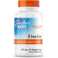 Doctor'S Best Fisetin Supplement 100 Mg for Men & Women - Brain Health & Antioxidant Support, Fisetin Capsules (As Novusetin) 100Mg per Serving, Vegan, Gluten Free, Soy Free, Non GMO - 30 Veg Caps