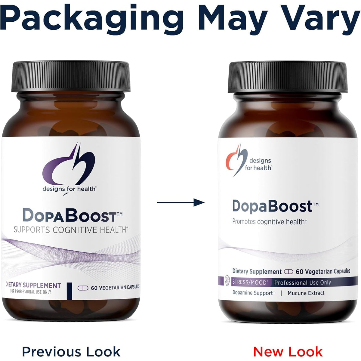 Designs for Health Dopaboost - Cognitive + Mood Support - Acetyl-L-Tyrosine, Mucuna Extract, Vitamin B6 - Vegan (60 Capsules)