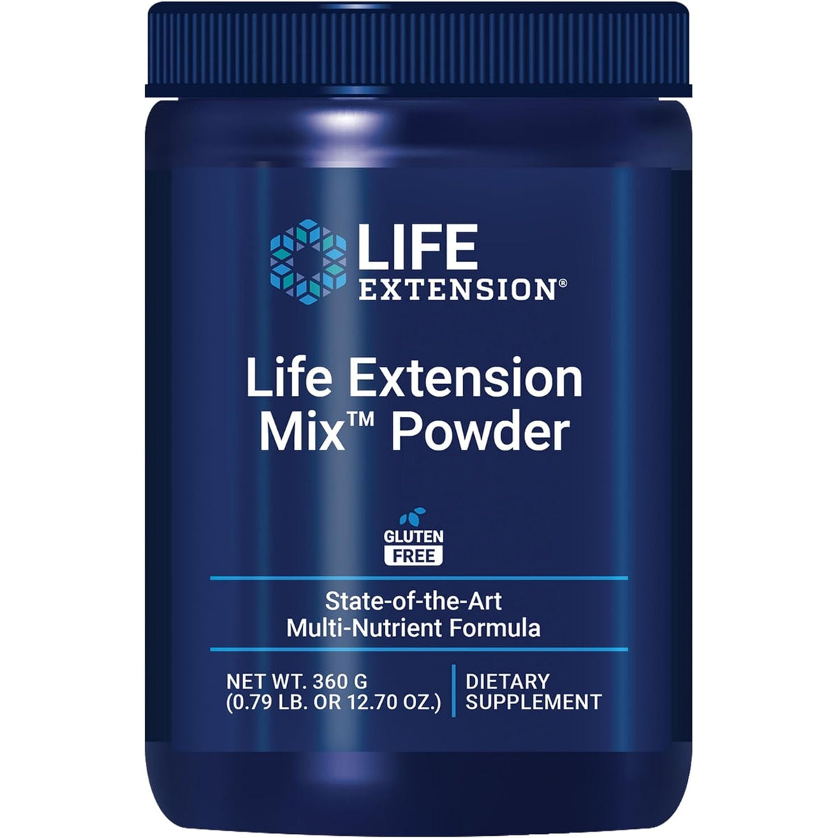 Life Extension Mix™ Powder, High Potency, Advanced Vitamin, Mineral, Fruit & Vegetable Formula, Vitamin B, C, D, E, Magnesium, for Whole-Body Health, Healthy Aging, Gluten-Free, 12.70 Oz