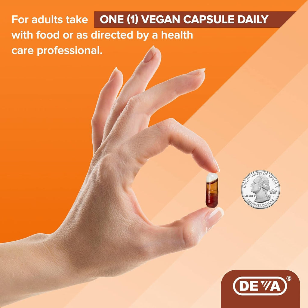 DEVA Nutrition Vegan Pumpkin Seed Oil 500 Mg, Cold-Pressed & Unrefined - 90 Capsules, 1-Pack