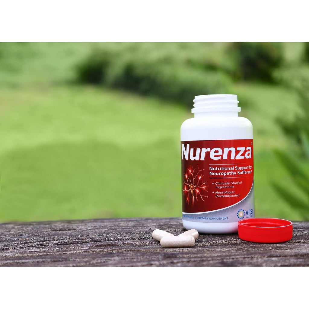 Vita Sciences Nurenza Neuropathy Relief Supplement 40X Strength Natural R-ALA Form for Nerve Health, Fast Repair W/Vitamins, Antioxidants Revitalizing Feet, Hands, Legs, and Toes. 60 Ct.