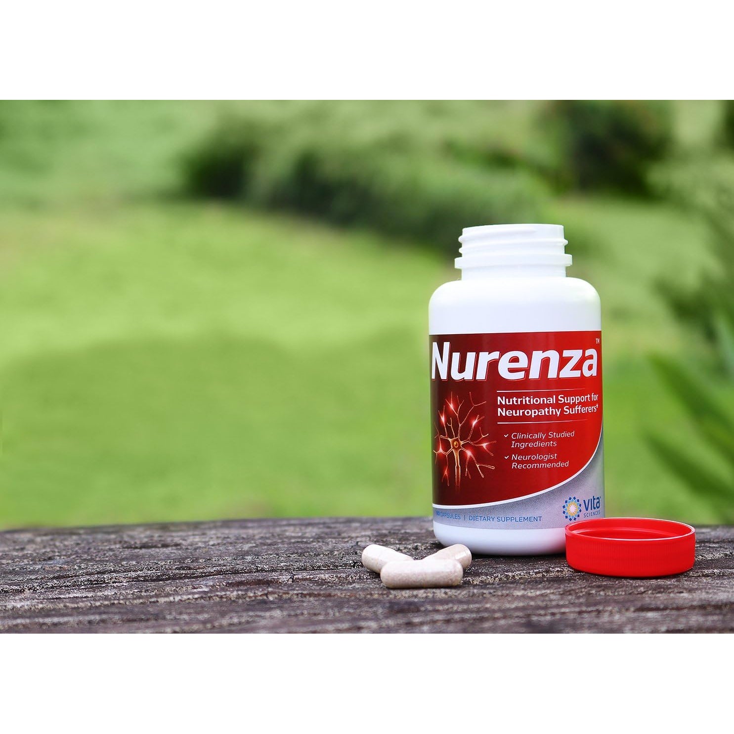 Vita Sciences Nurenza Neuropathy Relief Supplement 40X Strength Natural R-ALA Form for Nerve Health, Fast Repair W/Vitamins, Antioxidants Revitalizing Feet, Hands, Legs, and Toes. 60 Ct.
